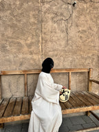 Beige linen maxi