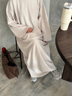 Cream maxi T-shirt dress