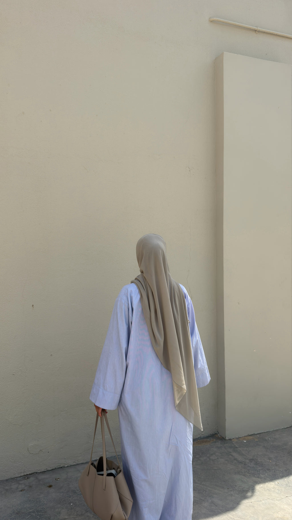 Pinstripe shirt-dress