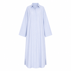 Pinstripe shirt-dress
