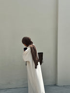 Cream maxi T-shirt dress