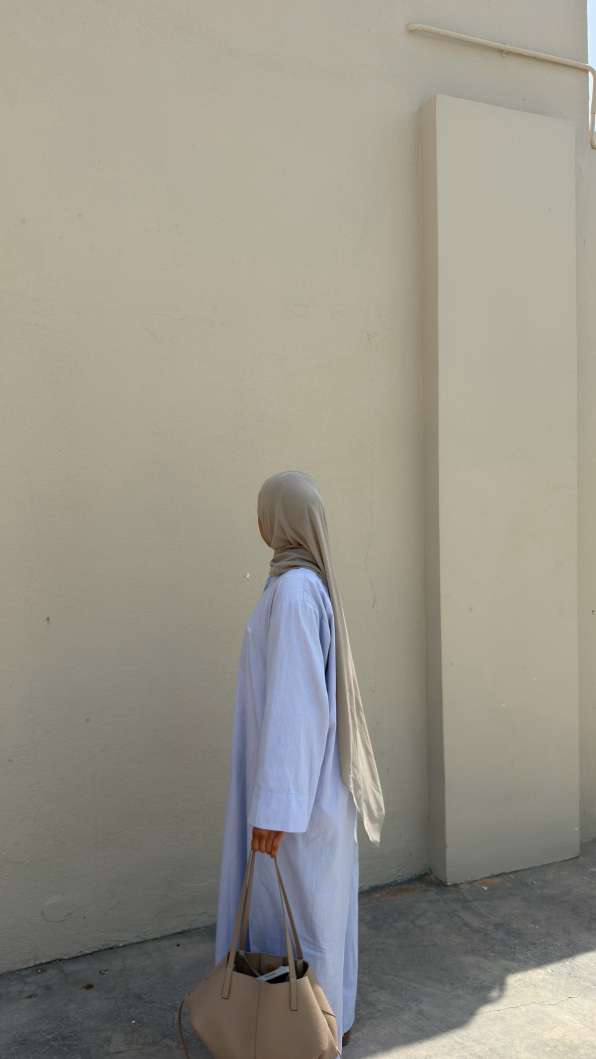 Pinstripe shirt-dress