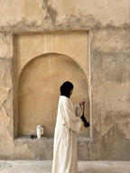 Beige linen maxi