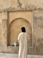 Beige linen maxi