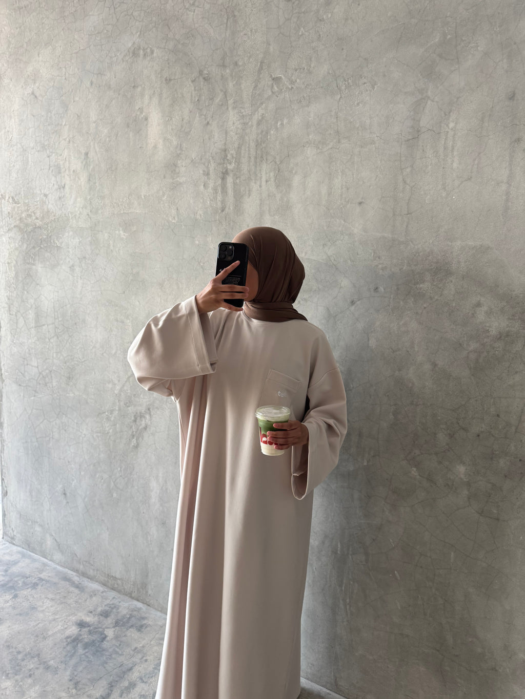 Cream maxi T-shirt dress