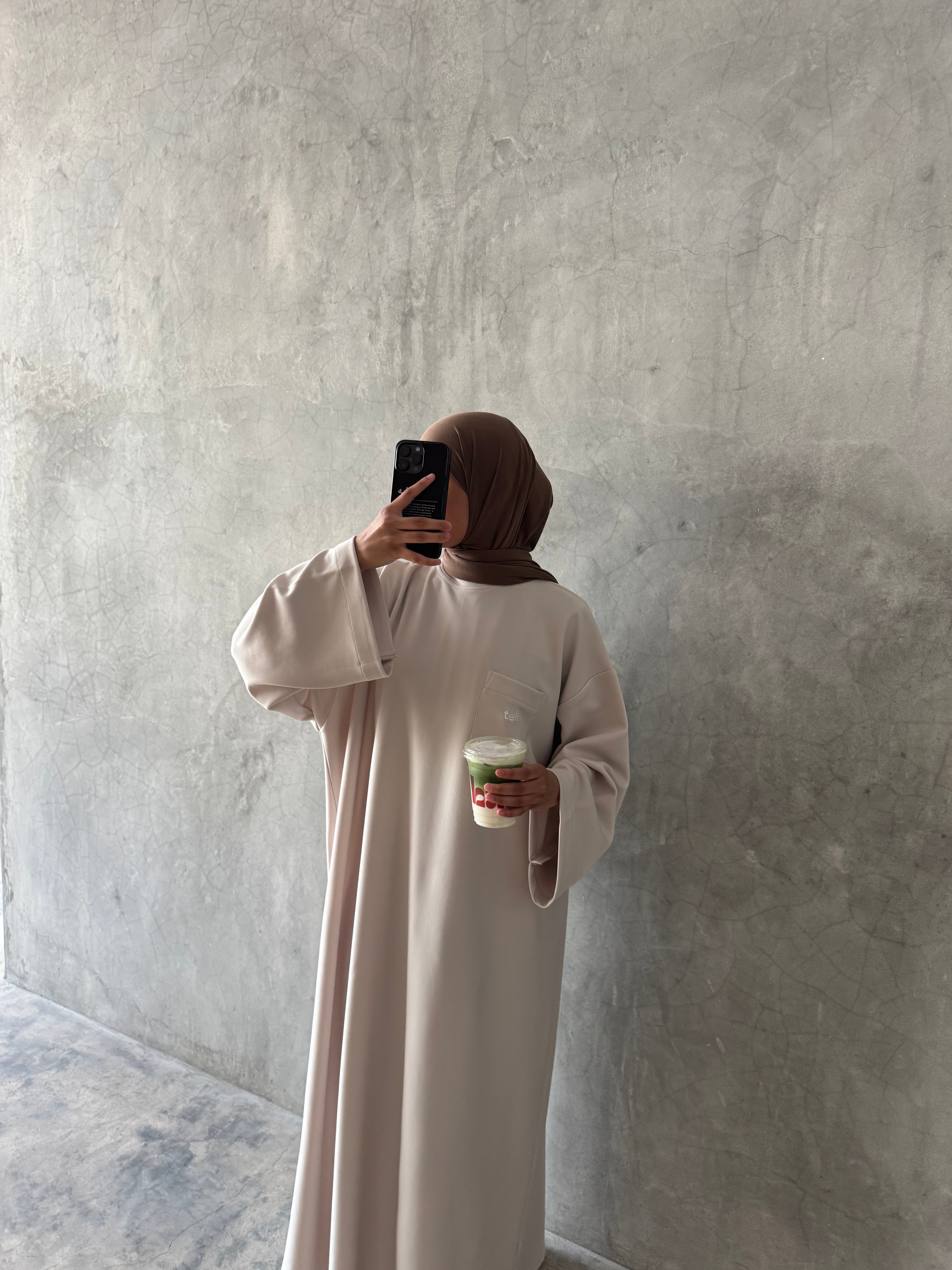 Cream maxi T-shirt dress