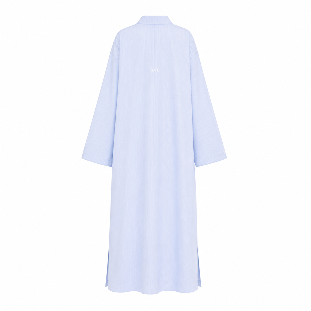 Pinstripe shirt-dress
